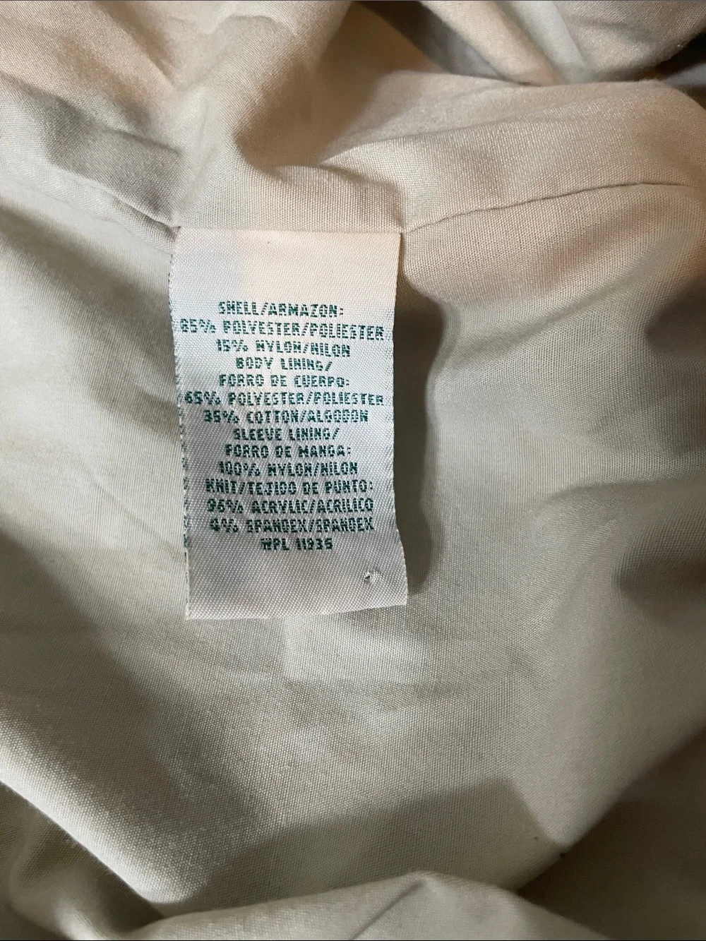 St. John's Bay Light Beige Zip-Front Bomber Jacket